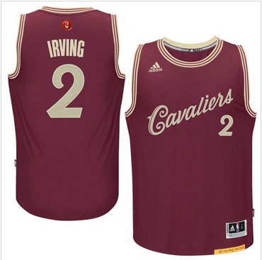Cleveland Cavaliers #2 Kyrie Irving Red 2015-2016 Christmas Day Stitched NBA Jersey