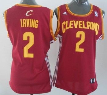 Cleveland Cavaliers #2 Kyrie Irving Revolution 30 Swingman Red Womens Jersey