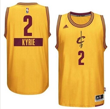 Cleveland Cavaliers #2 Kyrie Irving Yellow 2014-15 Christmas Day NBA Jersey