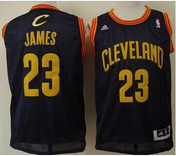 Cleveland Cavaliers #23 LeBron James Navy Blue Throwback Stitched NBA Jersey