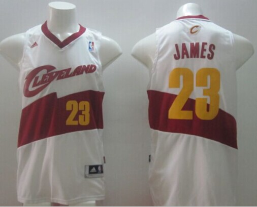 Cleveland Cavaliers #23 LeBron James White Stitched NBA Jersey