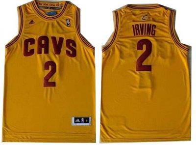 Cleveland Cavaliers 2 Kyrie Irving Yellow Revolution 30 Swingman NBA Jerseys