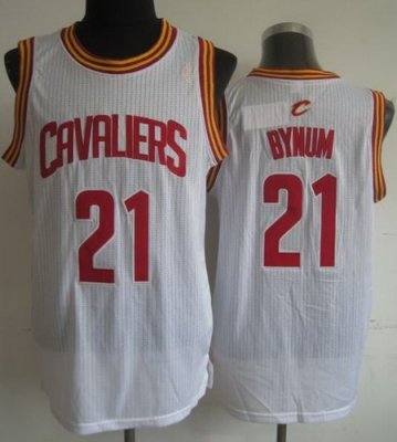 Cleveland Cavaliers 21 Andrew Bynum White Revolution 30 NBA Jerseys