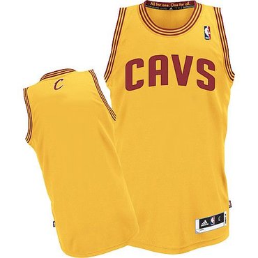 Cleveland Cavaliers Revolution 30 Blank Yellow Stitched NBA Jersey