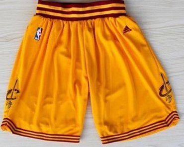 Cleveland Cavaliers Yellow Revolution 30 Swingman NBA Shorts