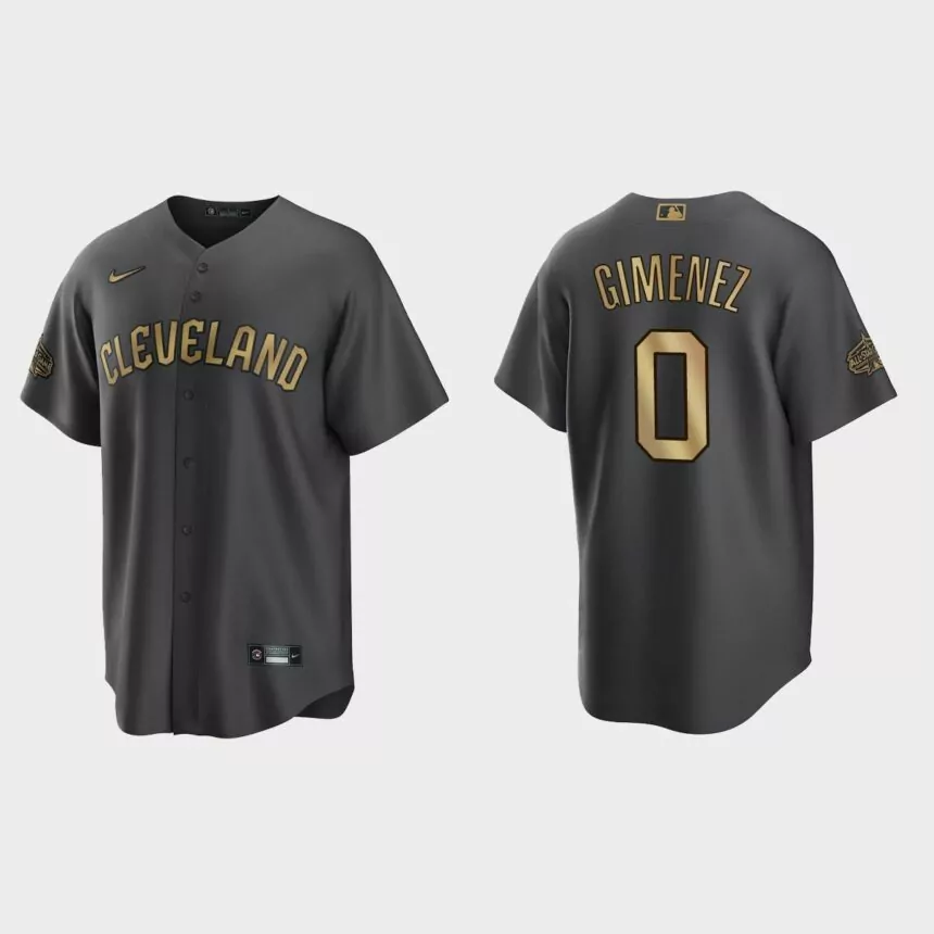 Cleveland Guardians Andres Gimenez 2022 MLB All-Star Game Replica Jersey – Charcoal