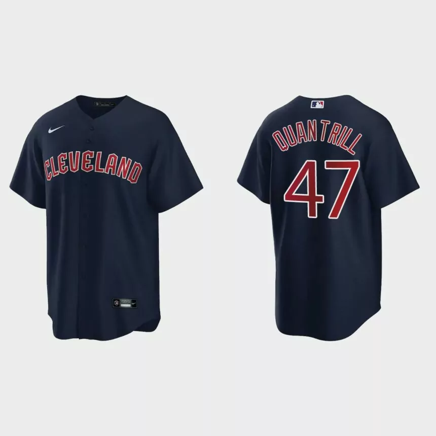 Cleveland Guardians Cal Quantrill Replica Jersey – Navy