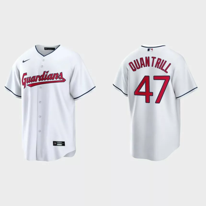 Cleveland Guardians Cal Quantrill Replica Jersey – White