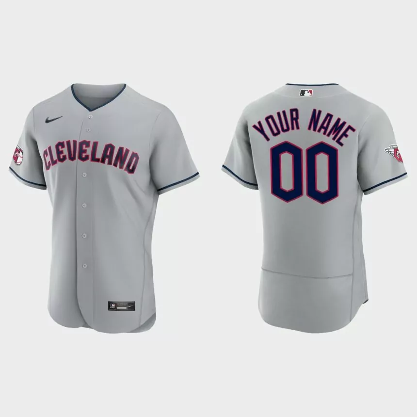 Cleveland Guardians Custom Authentic Jersey – Gray