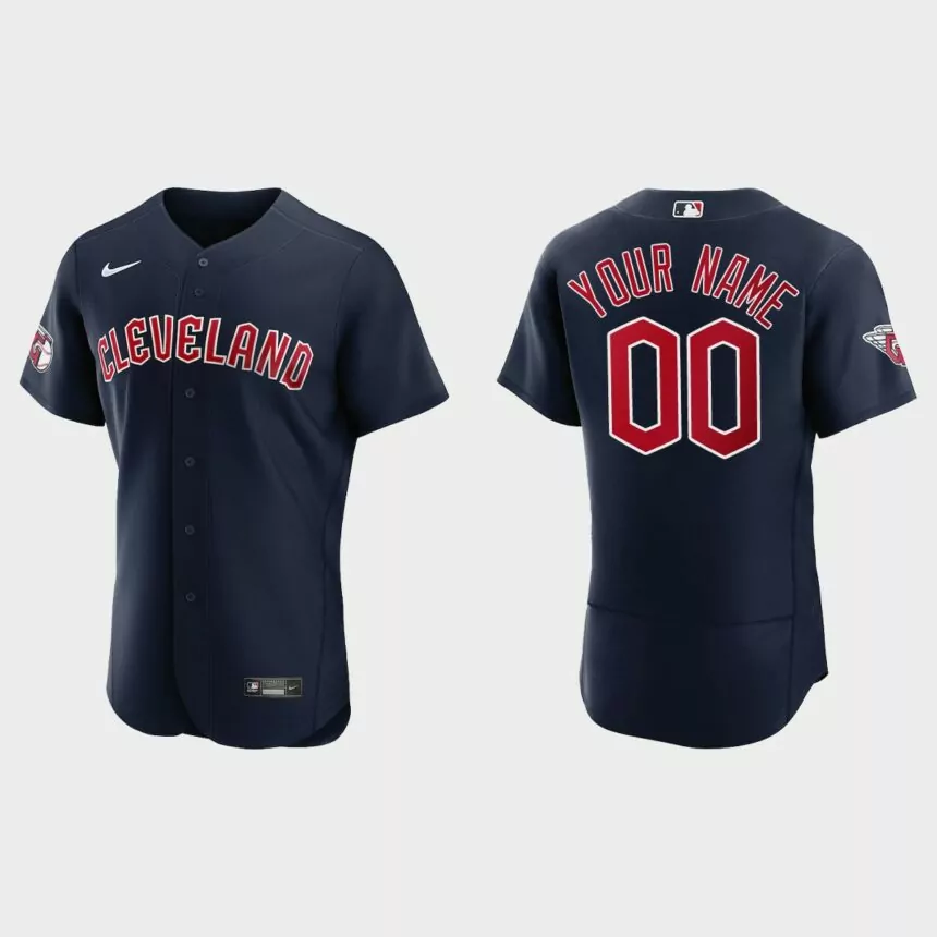 Cleveland Guardians Custom Authentic Jersey – Navy
