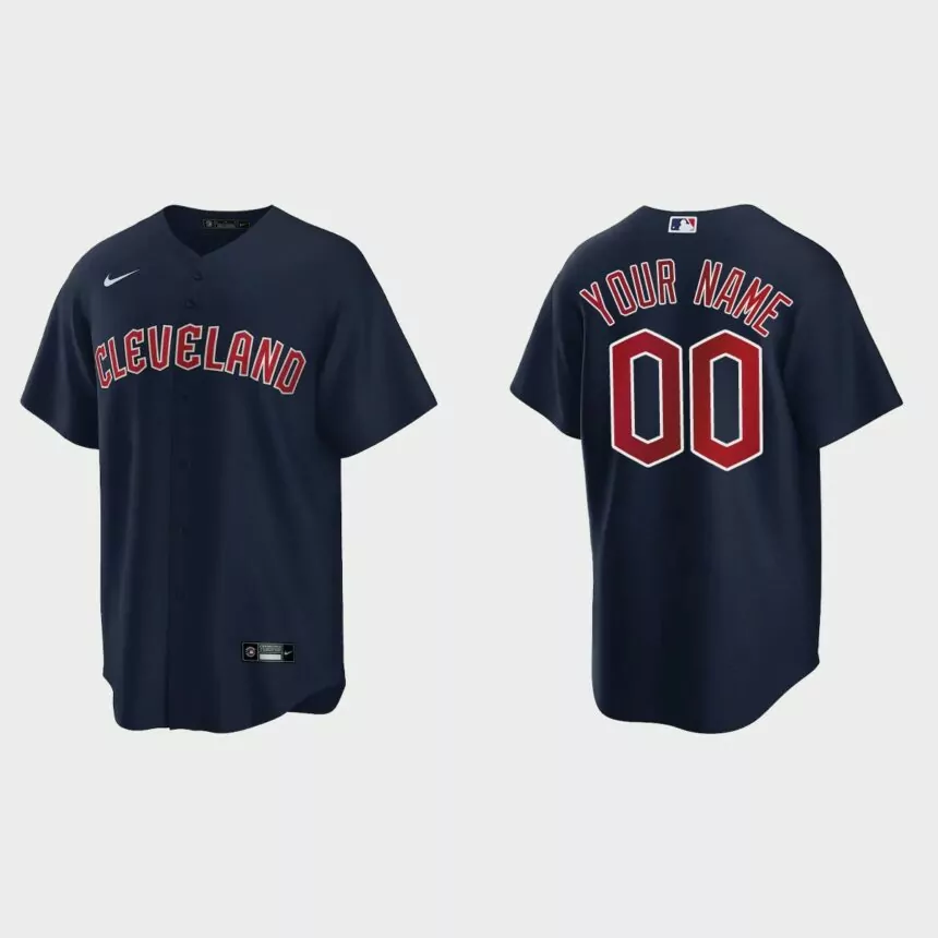 Cleveland Guardians Custom Replica Jersey – Navy