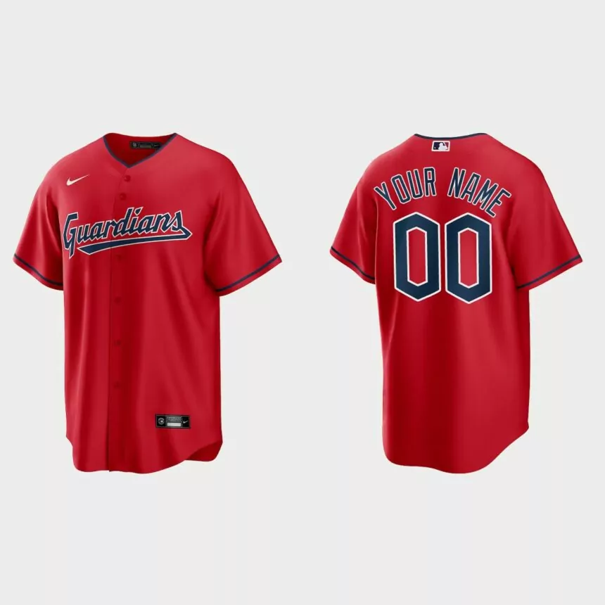 Cleveland Guardians Custom Replica Jersey – Red