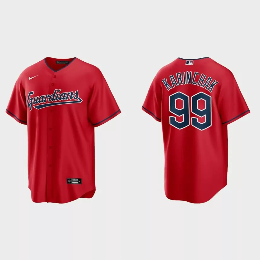 Cleveland Guardians James Karinchak Replica Jersey – Red