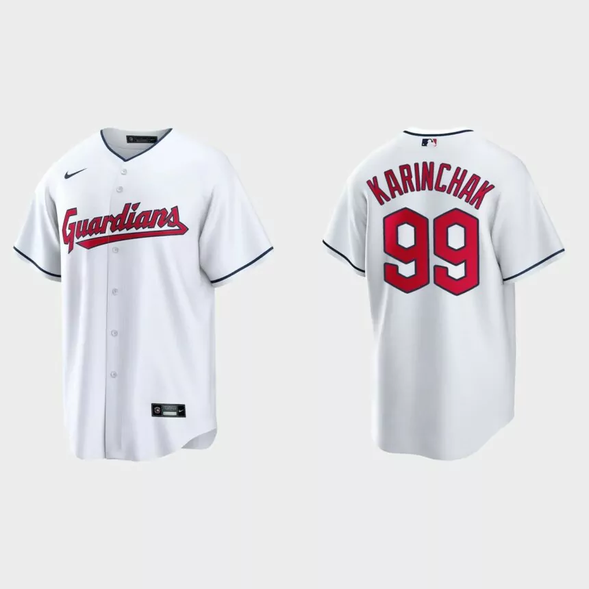 Cleveland Guardians James Karinchak Replica Jersey – White