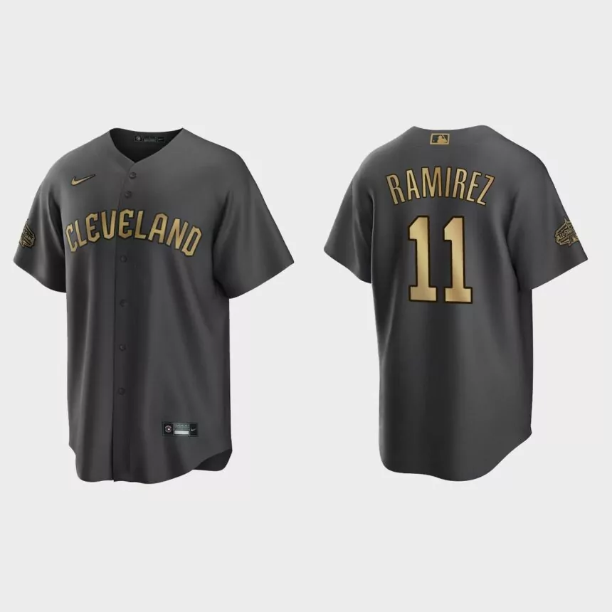 Cleveland Guardians Jose Ramirez 2022 MLB All-Star Game Replica Jersey – Charcoal