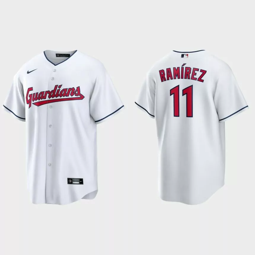 Cleveland Guardians Jose Ramirez Replica Home Jersey – White