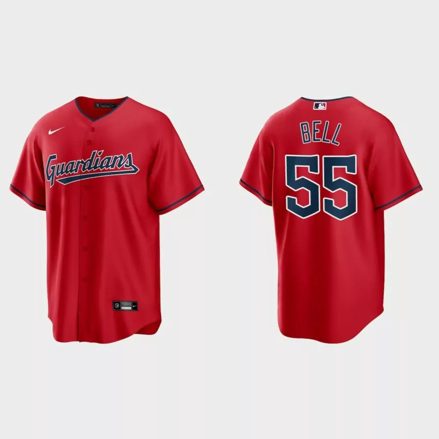 Cleveland Guardians Josh Bell Replica Jersey – Red