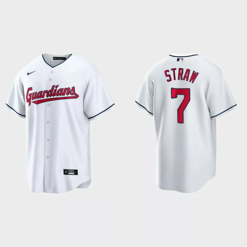 Cleveland Guardians Myles Straw Replica Jersey – White
