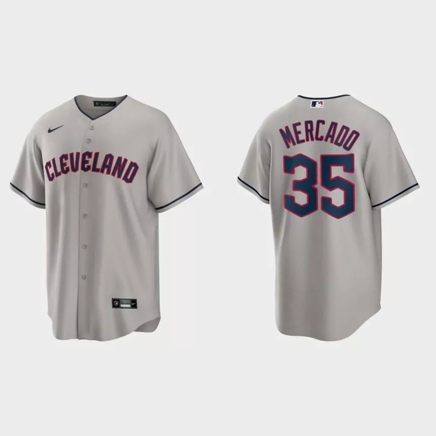 Cleveland Guardians Oscar Mercado Replica Jersey – Gray