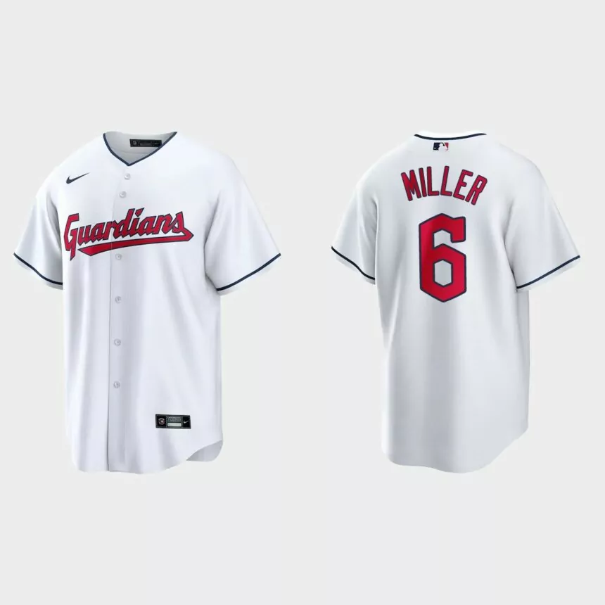 Cleveland Guardians Owen Miller Replica Jersey – White