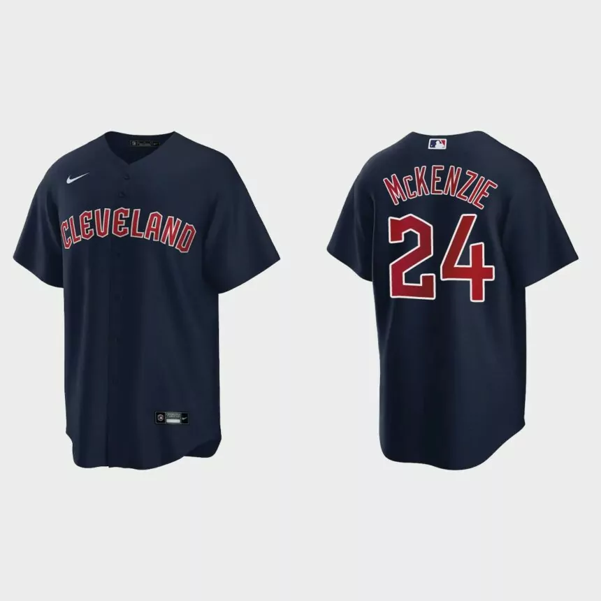 Cleveland Guardians Triston McKenzie Replica Jersey – Navy
