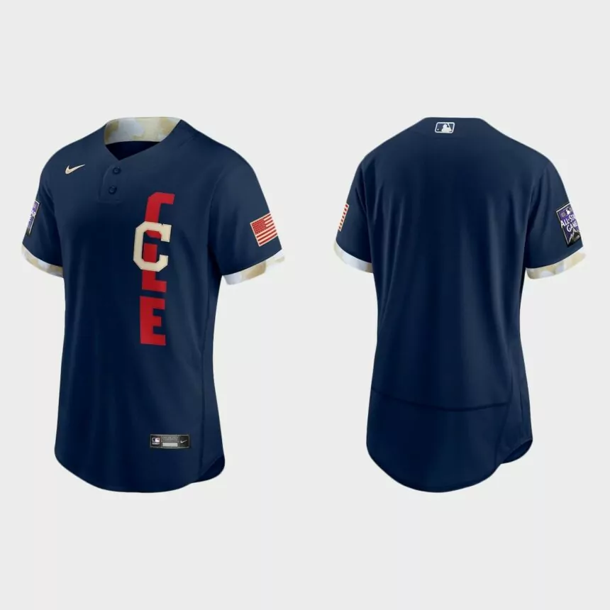 Cleveland Indians 2021 MLB All-Star Game Authentic Jersey – Navy