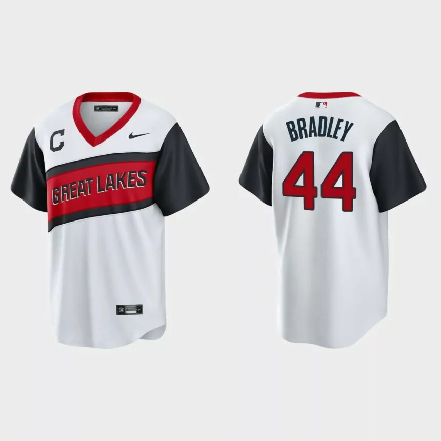 Cleveland Indians Bobby Bradley 2021 Little League Classic Home Replica Jersey – White