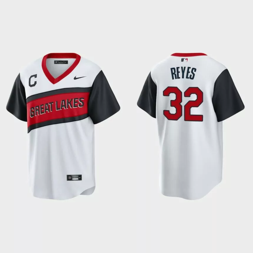 Cleveland Indians Franmil Reyes 2021 Little League Classic Home Replica Jersey – White