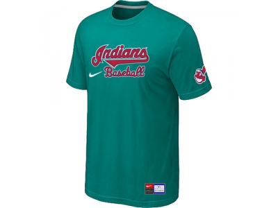 Cleveland Indians Green NEW Short Sleeve Practice T-Shirt