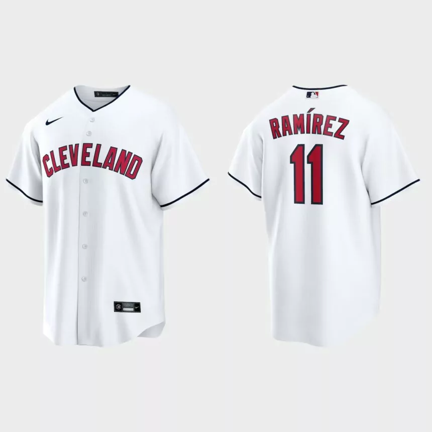 Cleveland Indians Jose Ramirez Replica Alternate Jersey – White