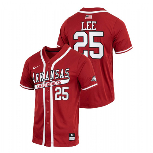 Cliff Lee Arkansas Razorbacks Cardinal College Baseball Throwback Jersey