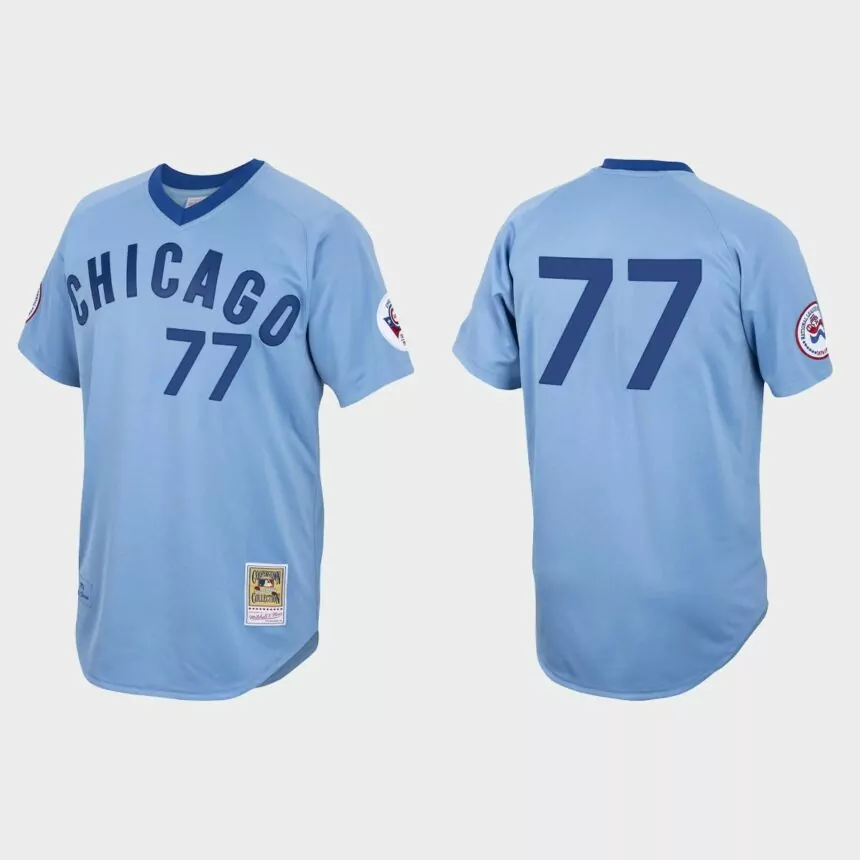 Clint Frazier Chicago Cubs Authentic 1976 Cooperstown Jersey – Light Blue
