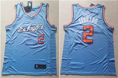 Clippers 2 Kawhi Leonard Light Blue Nike Swingman Jersey