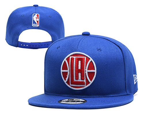 Clippers Team Logo Blue Adjustable Hat1 YD