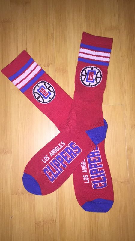 Clippers Team Logo Red NBA Socks