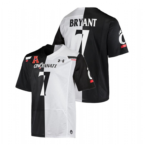 Coby Bryant Cincinnati Bearcats Black White 2021-22 Split Edition College Football Jersey