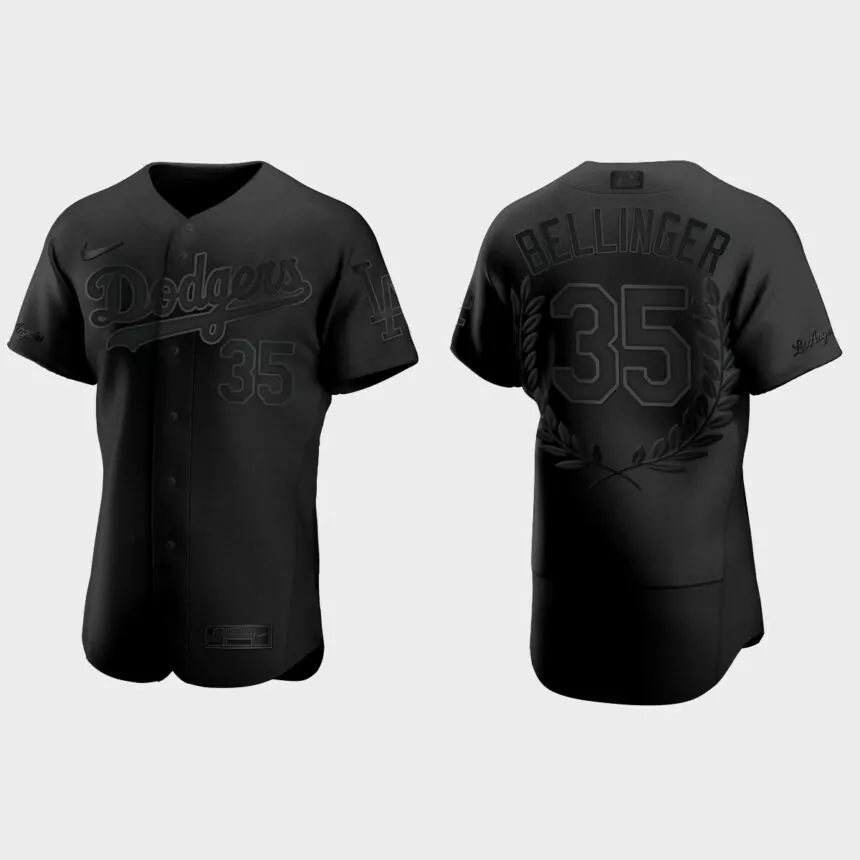 Cody Bellinger #35 Los Angeles Dodgers NL MVP Awards Collection Jersey – Black