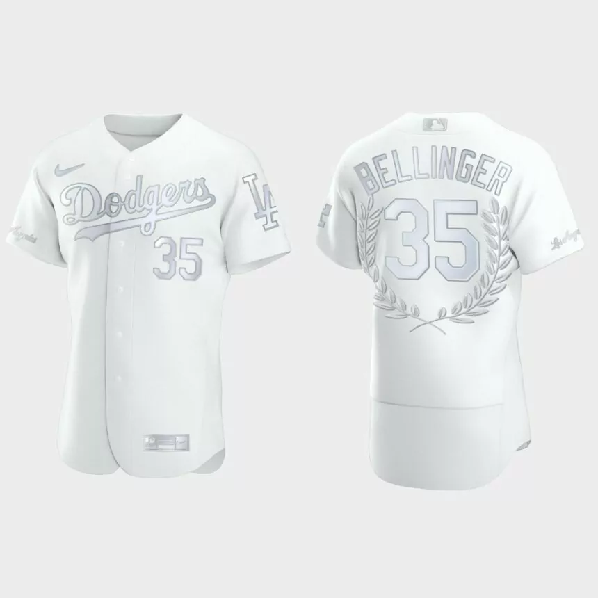 Cody Bellinger #35 Los Angeles Dodgers NL MVP Awards Collection Jersey – White