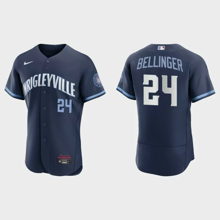 Cody Bellinger Chicago Cubs City Connect Authentic Jersey – Navy