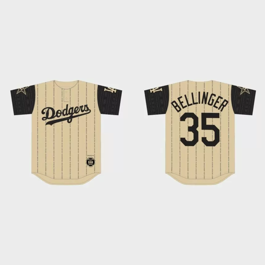 Cody Bellinger Los Angeles Dodgers 2022 Black Heritage Night Jersey – Gold