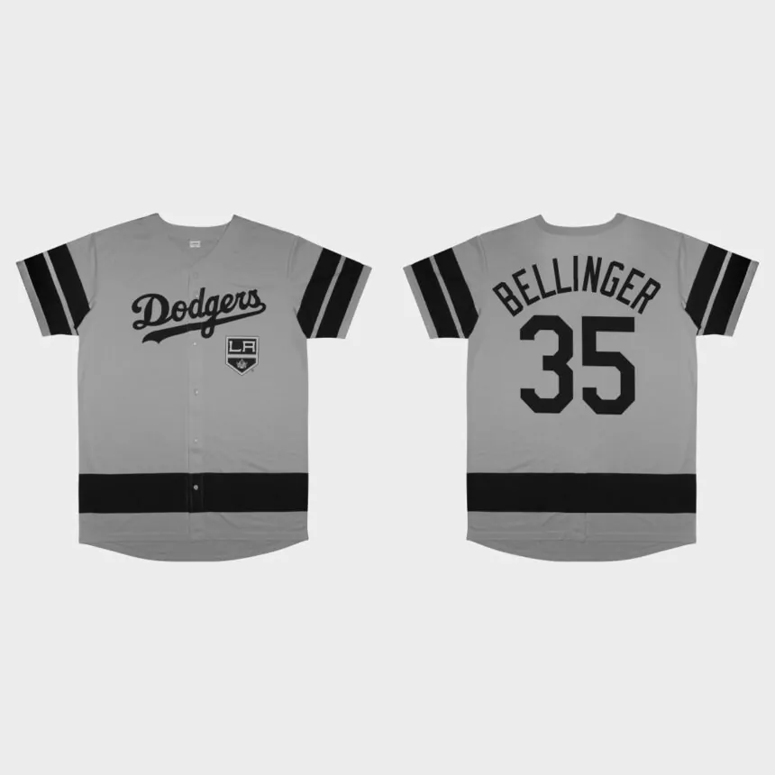 Cody Bellinger Los Angeles Dodgers 2022 LA Kings Night Replica Jersey – Gray