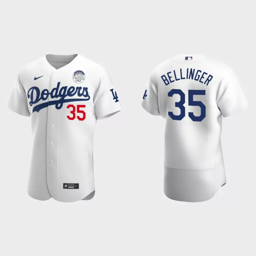 Cody Bellinger Los Angeles Dodgers 4 ALS Lou Gehrig Day Authentic Jersey – White