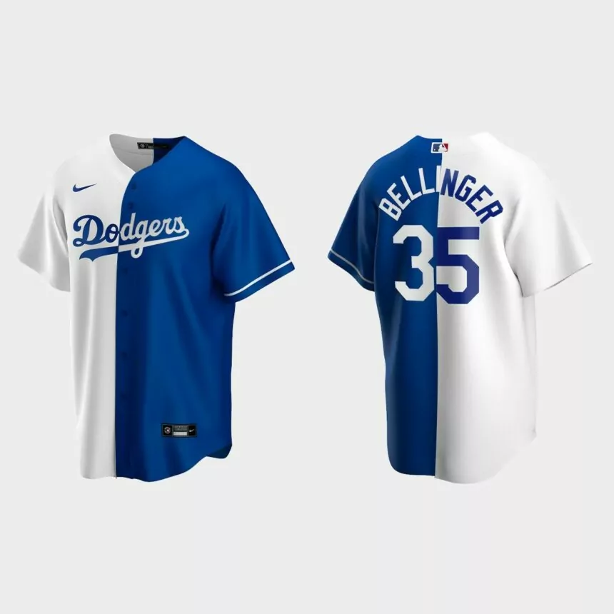 Cody Bellinger Los Angeles Dodgers Split Replica Jersey – White Royal