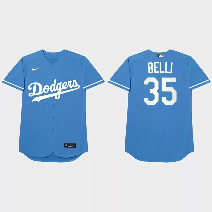 Cody Bellinger Nickname Dodgers 2021 Players’ Weekend Belli Jersey – Royal