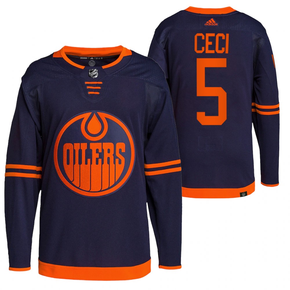 Cody Ceci Edmonton Oilers Navy Alternate Primegreen Authentic Pro Jersey
