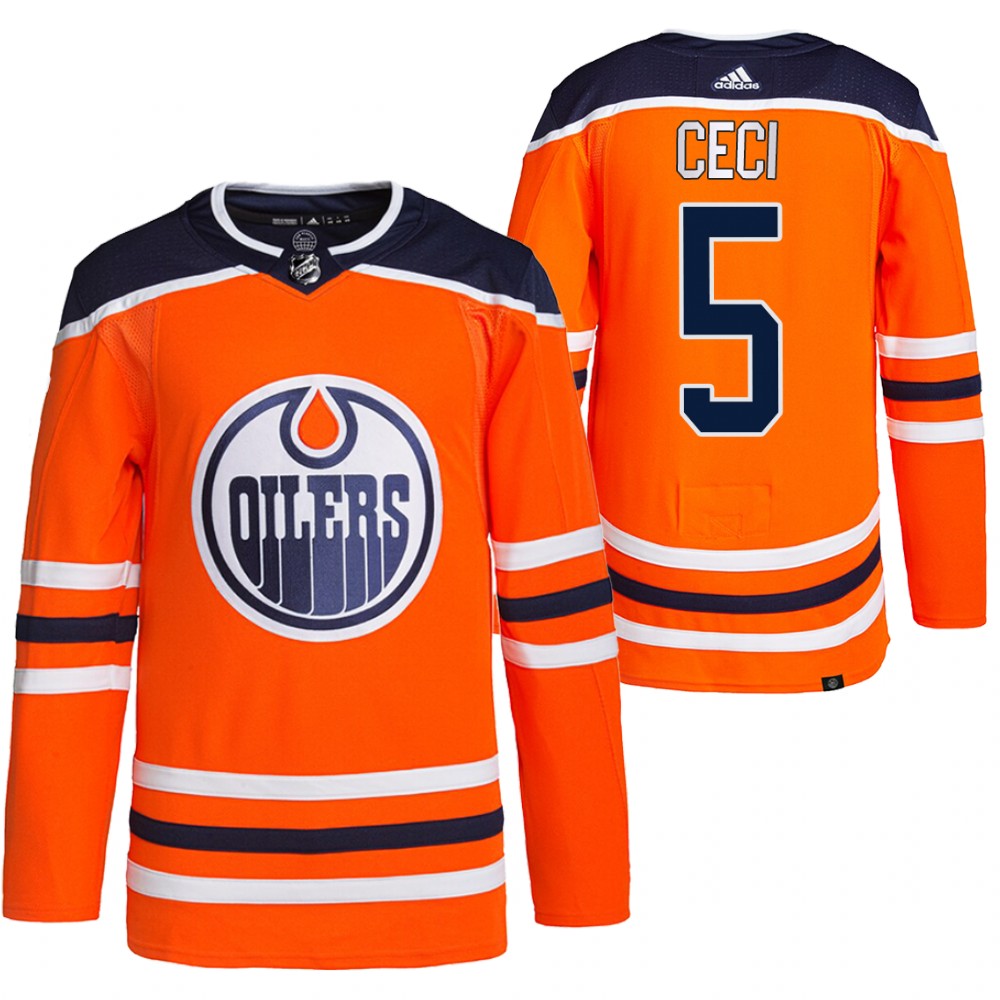 Cody Ceci Edmonton Oilers Orange Authentic Pro Home Jersey
