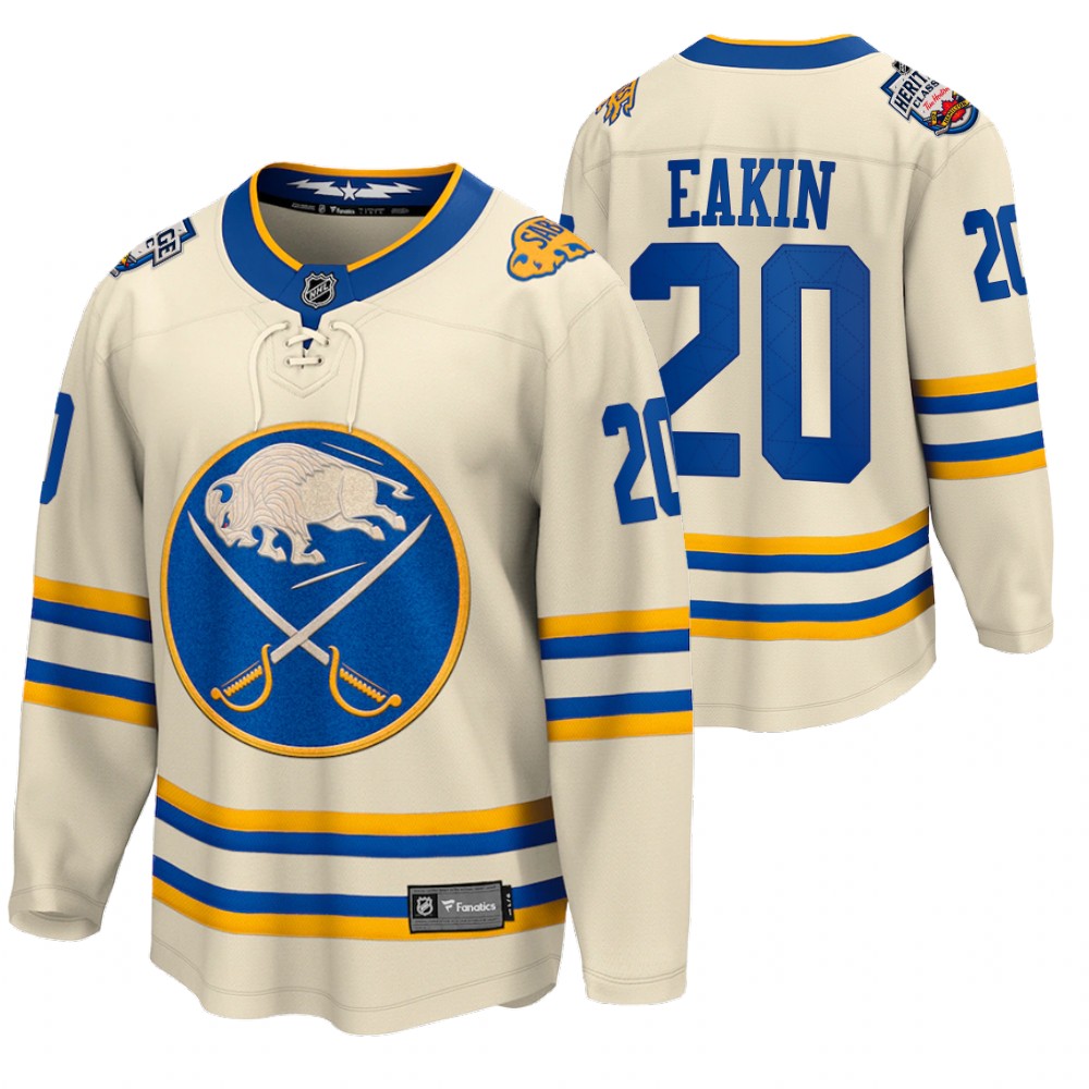 Cody Eakin Buffalo Sabres 2022 Heritage Classic Cream Jersey