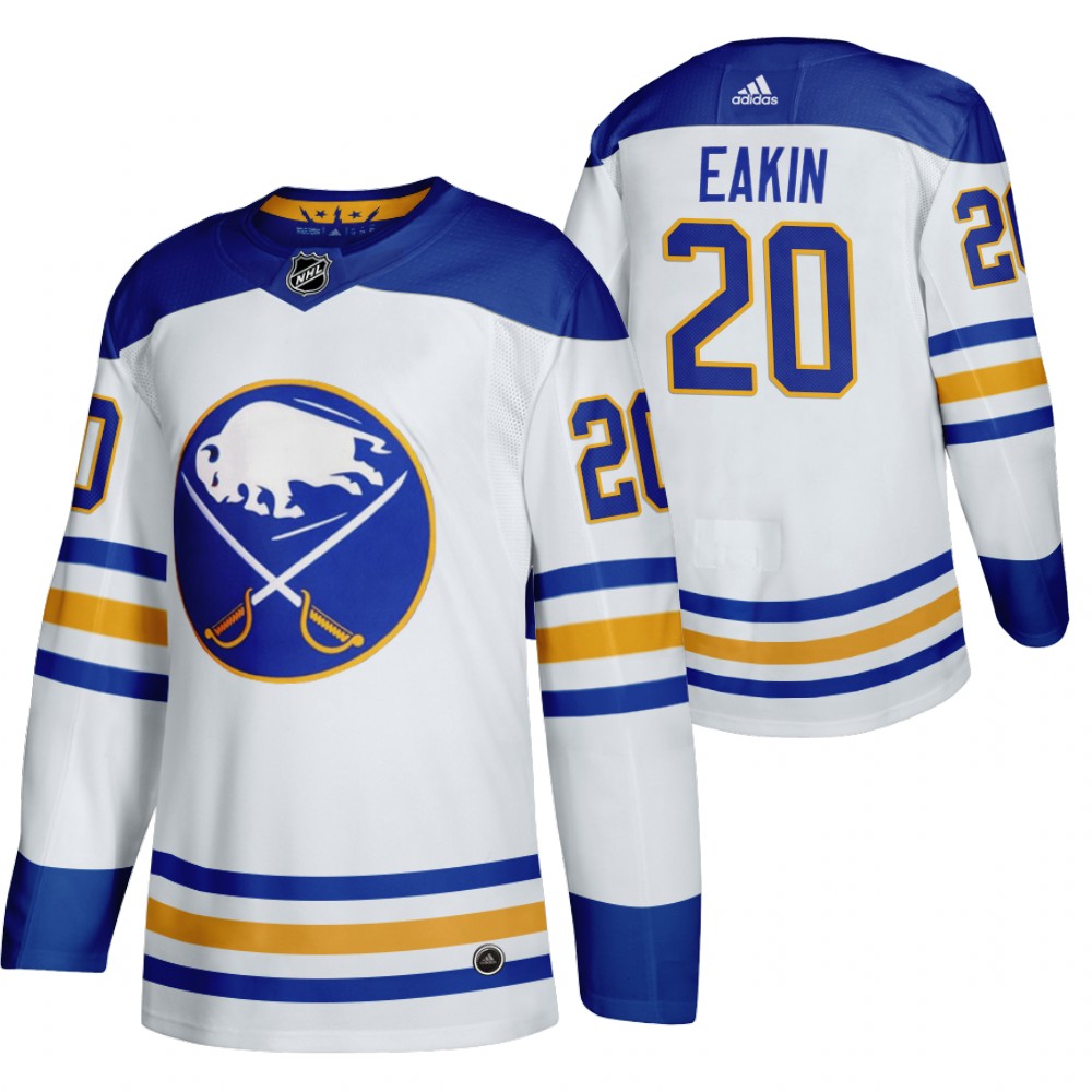Cody Eakin Buffalo Sabres White Authentic 2020-21 Jersey Away