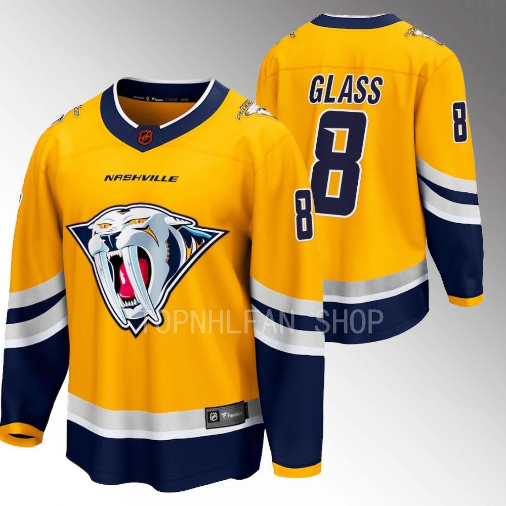 Cody Glass Nashville Predators Jersey Special Edition 2.0 Yellow 2022 Breakaway