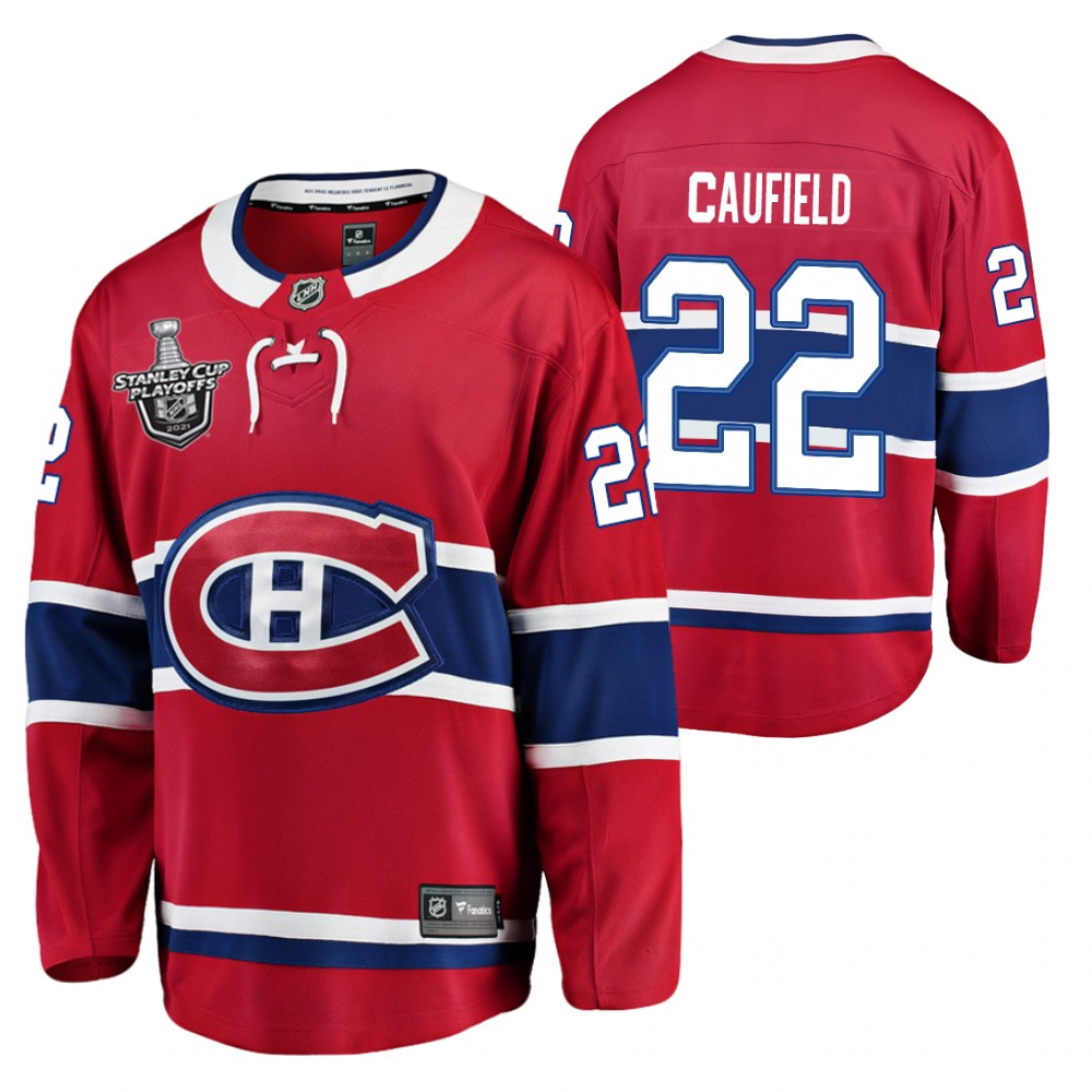 Cole Caufield Canadiens 2021 Stanley Cup Final Red Jersey